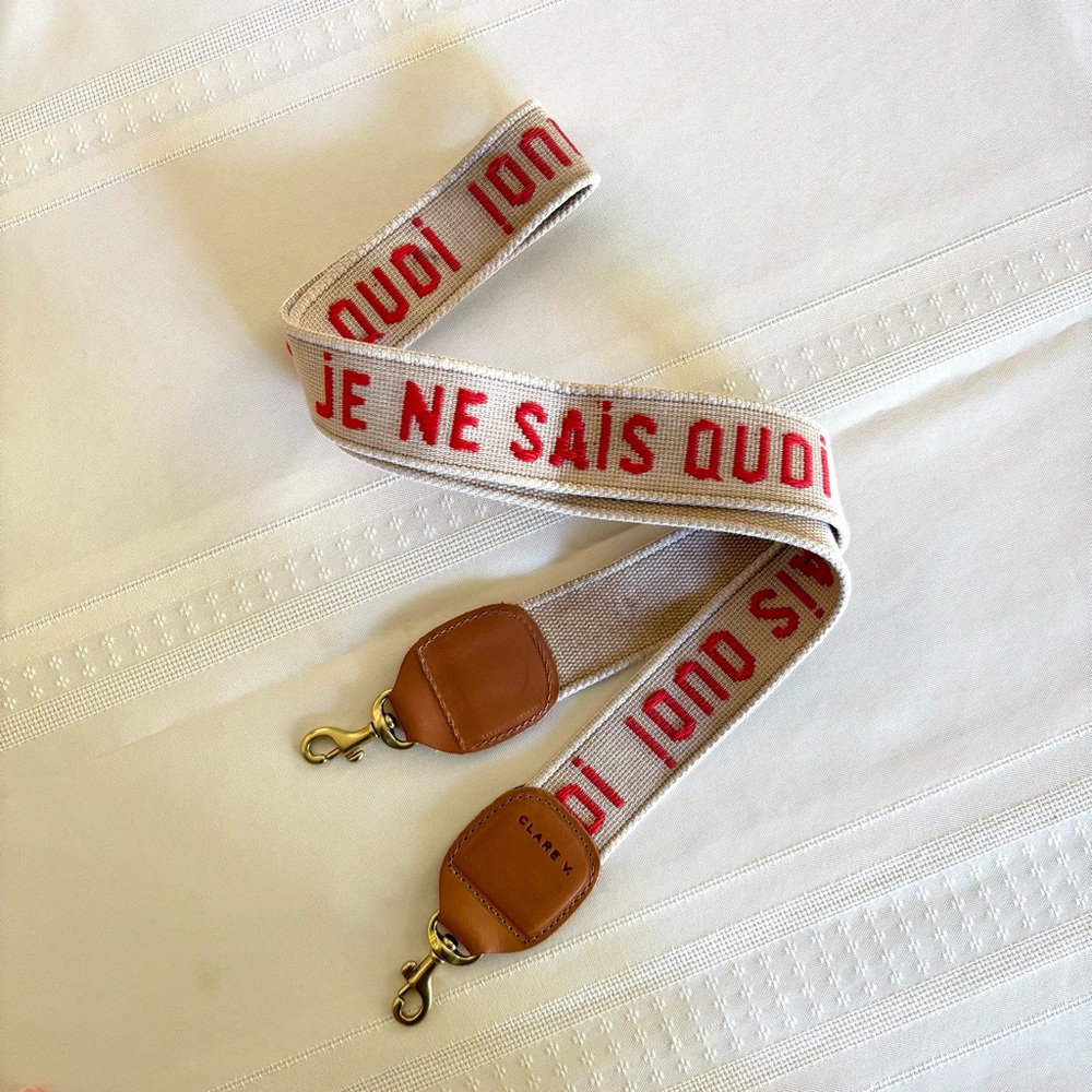 Clare V. *rare* Je Ne Sais Quoi Crossbody Strap
